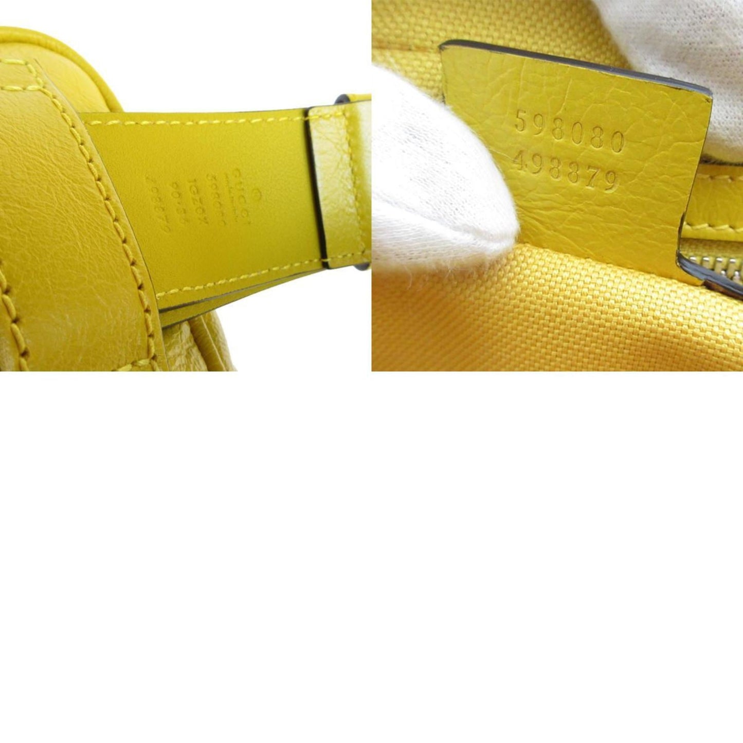 Gucci Yellow Leather Fanny Pack Sling Bag