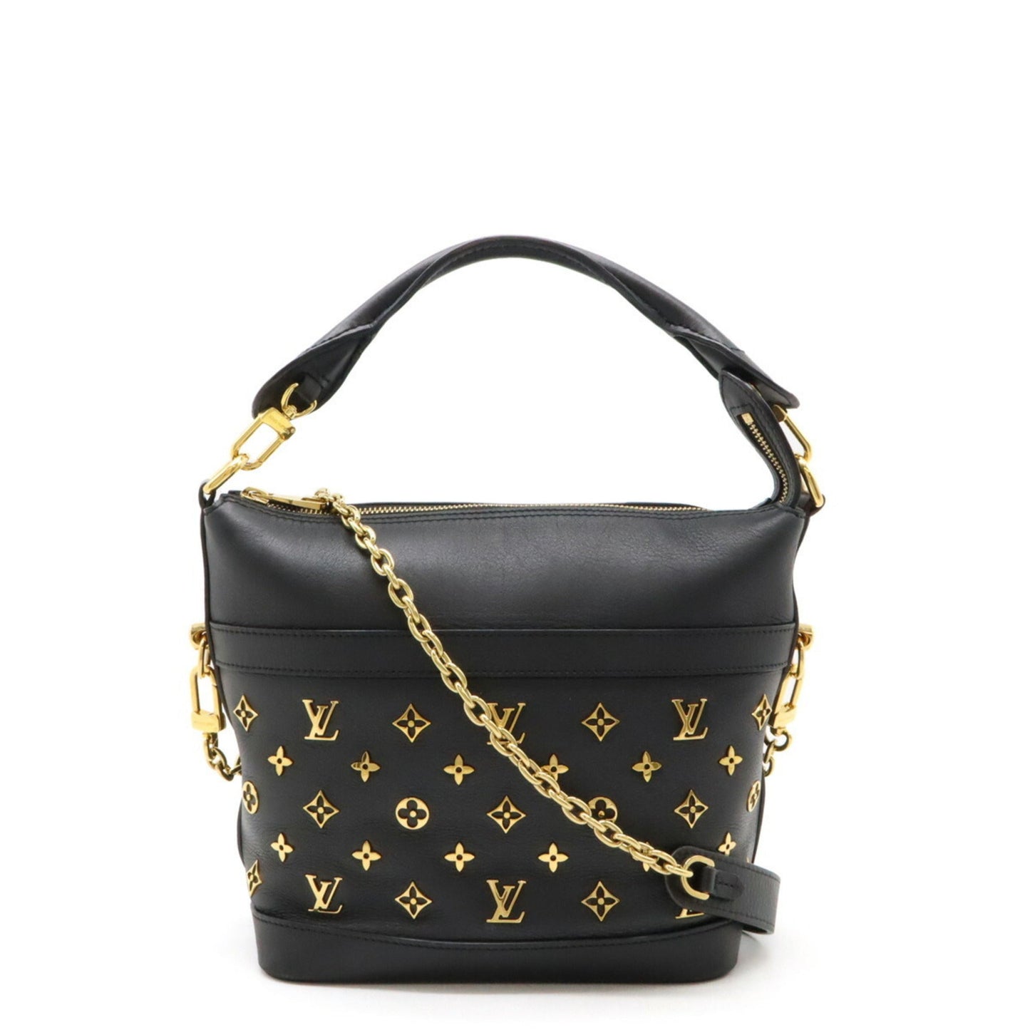 Louis Vuitton Black Noir Leather Shoulder Bag