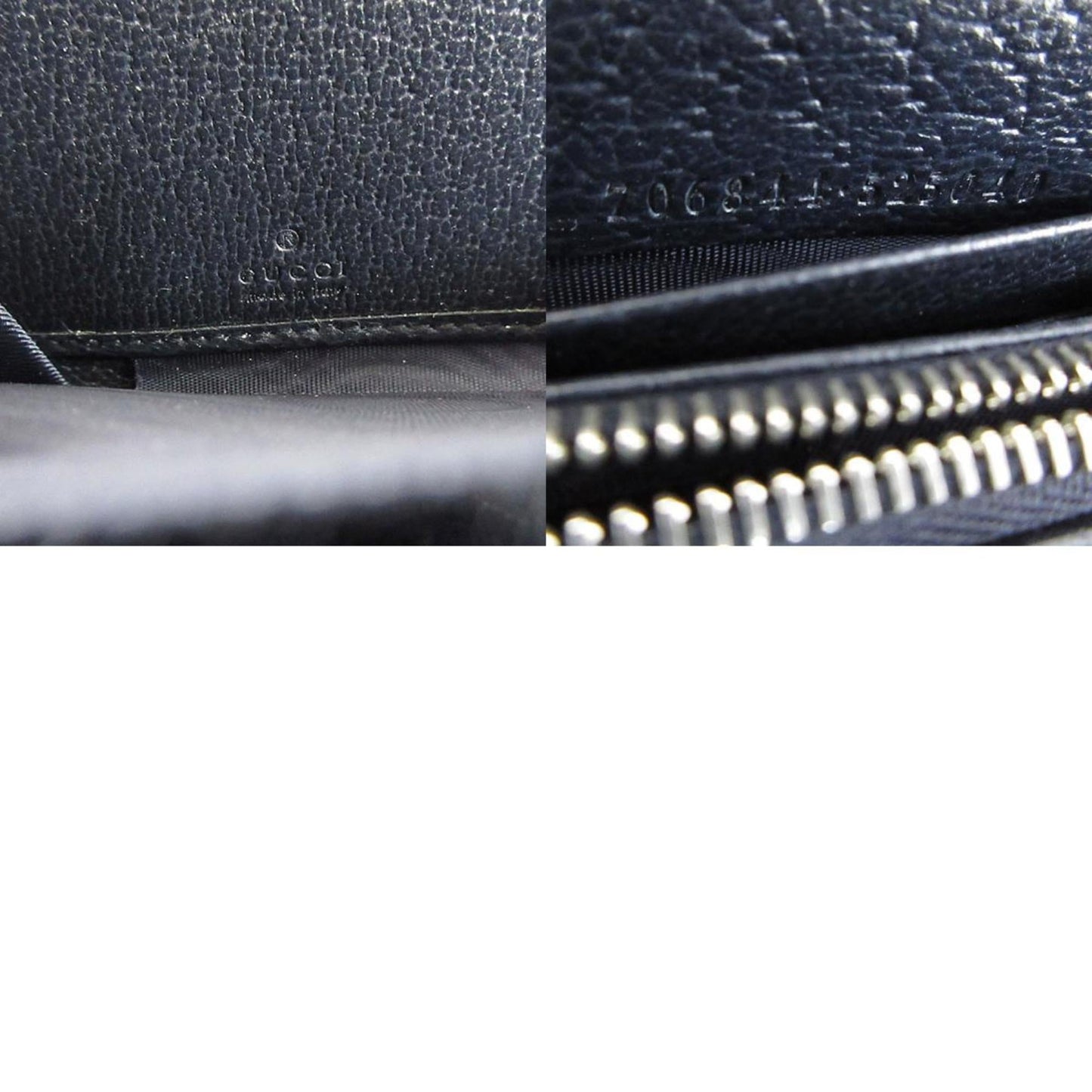 Gucci Navy Gg Supreme Long Wallet (Bi-Fold)