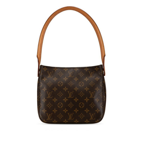 Louis Vuitton Brown Pvc Leather Shoulder Bag ()