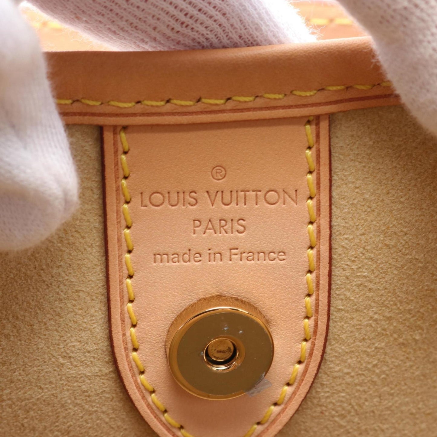 Louis Vuitton Brown Coated Canvas Leather Shoulder Bag