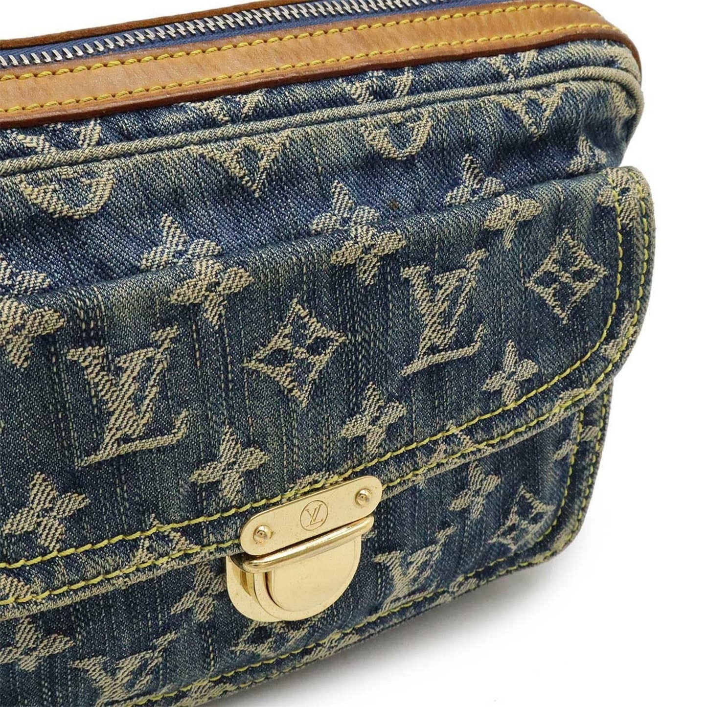 Louis Vuitton Blue Monogram Denim Fanny Pack Shoulder Bag
