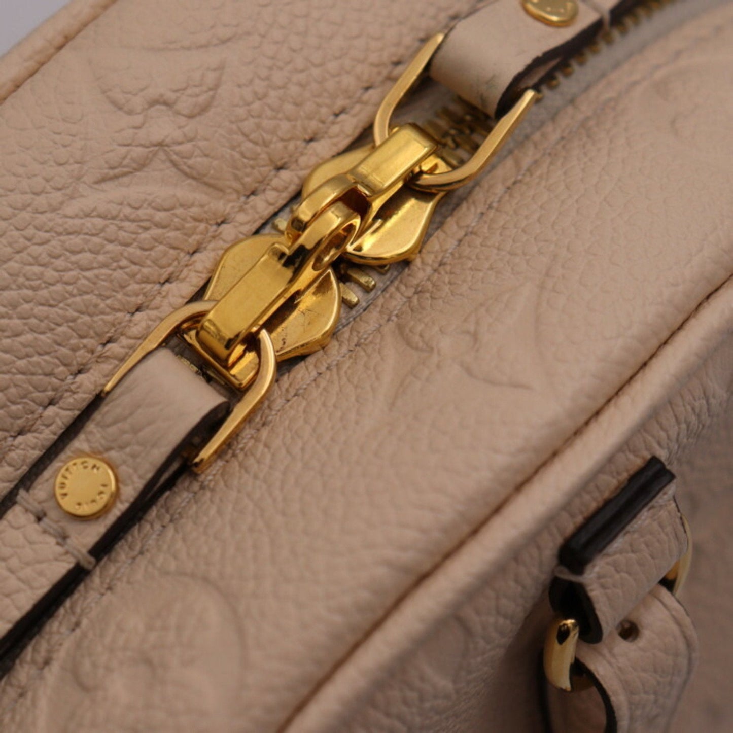 Louis Vuitton Light Beige Monogram Empreinte Handbag Shoulder Bag Tote Bag