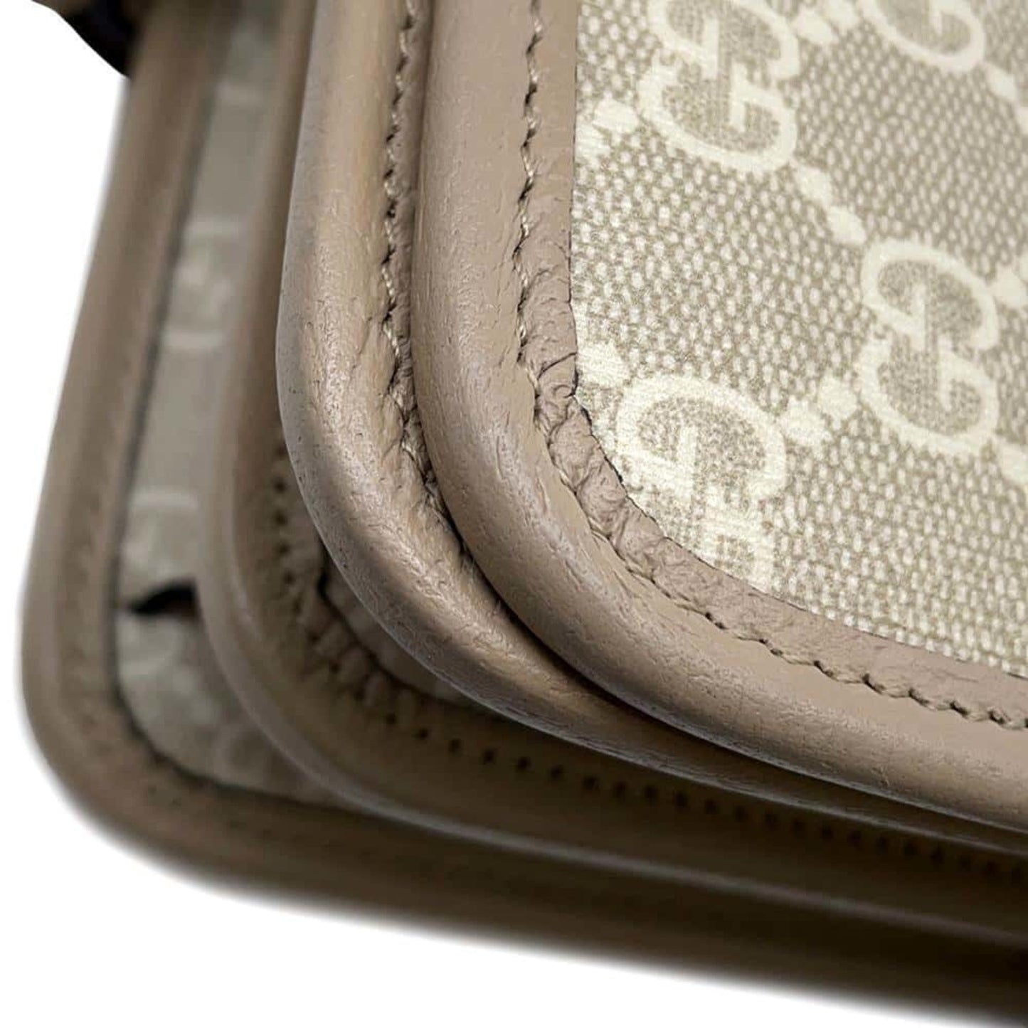 Gucci Beige Gg Supreme Leather Shoulder Bag