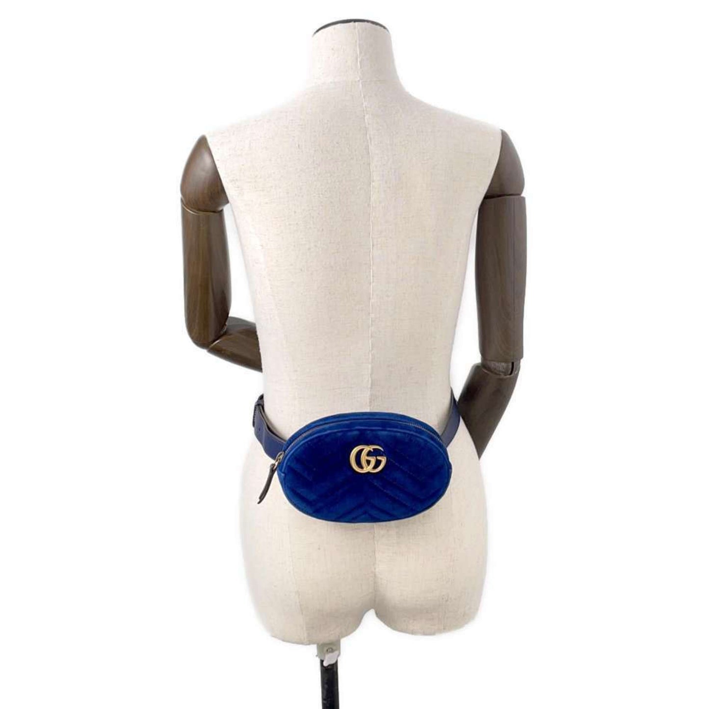 Gucci Blue Leather Sling Bag