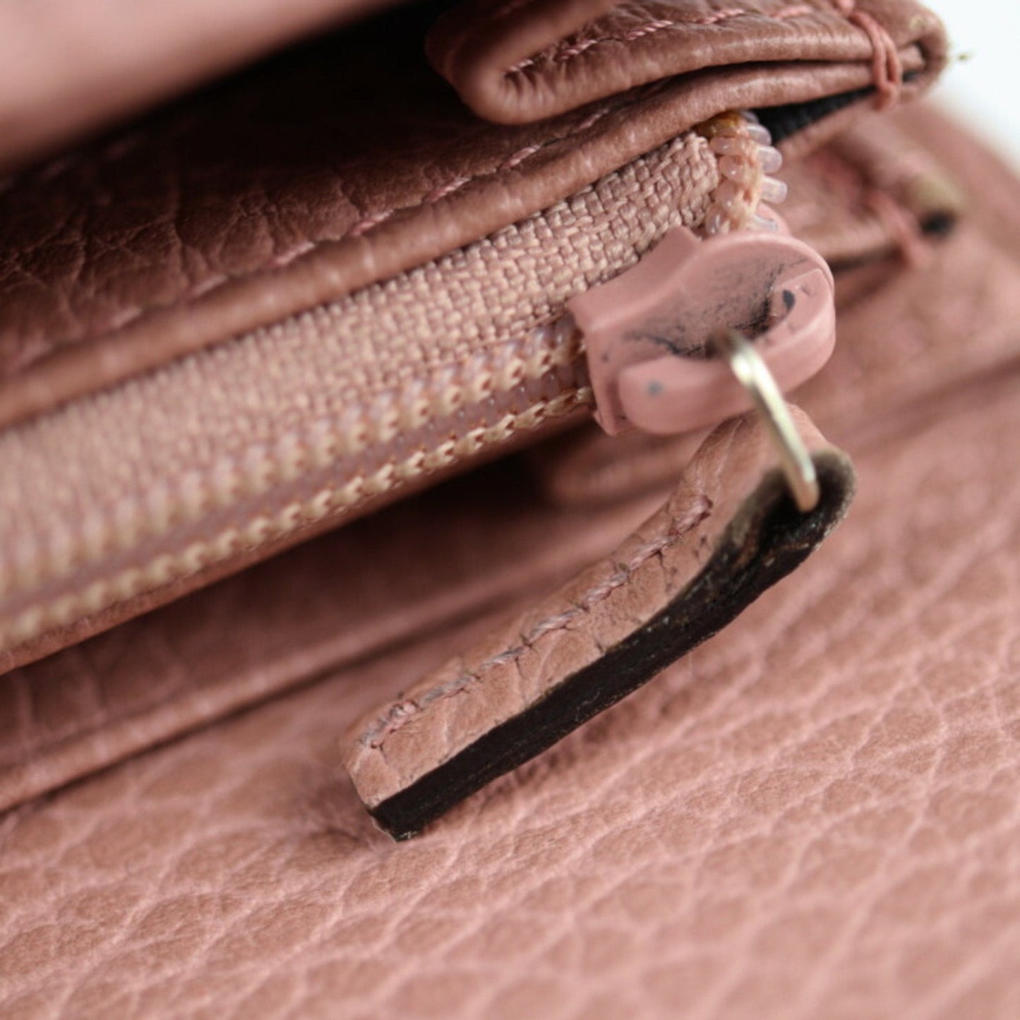 Gucci Gucci Swing Pink Leather Wallet (Bi-Fold)