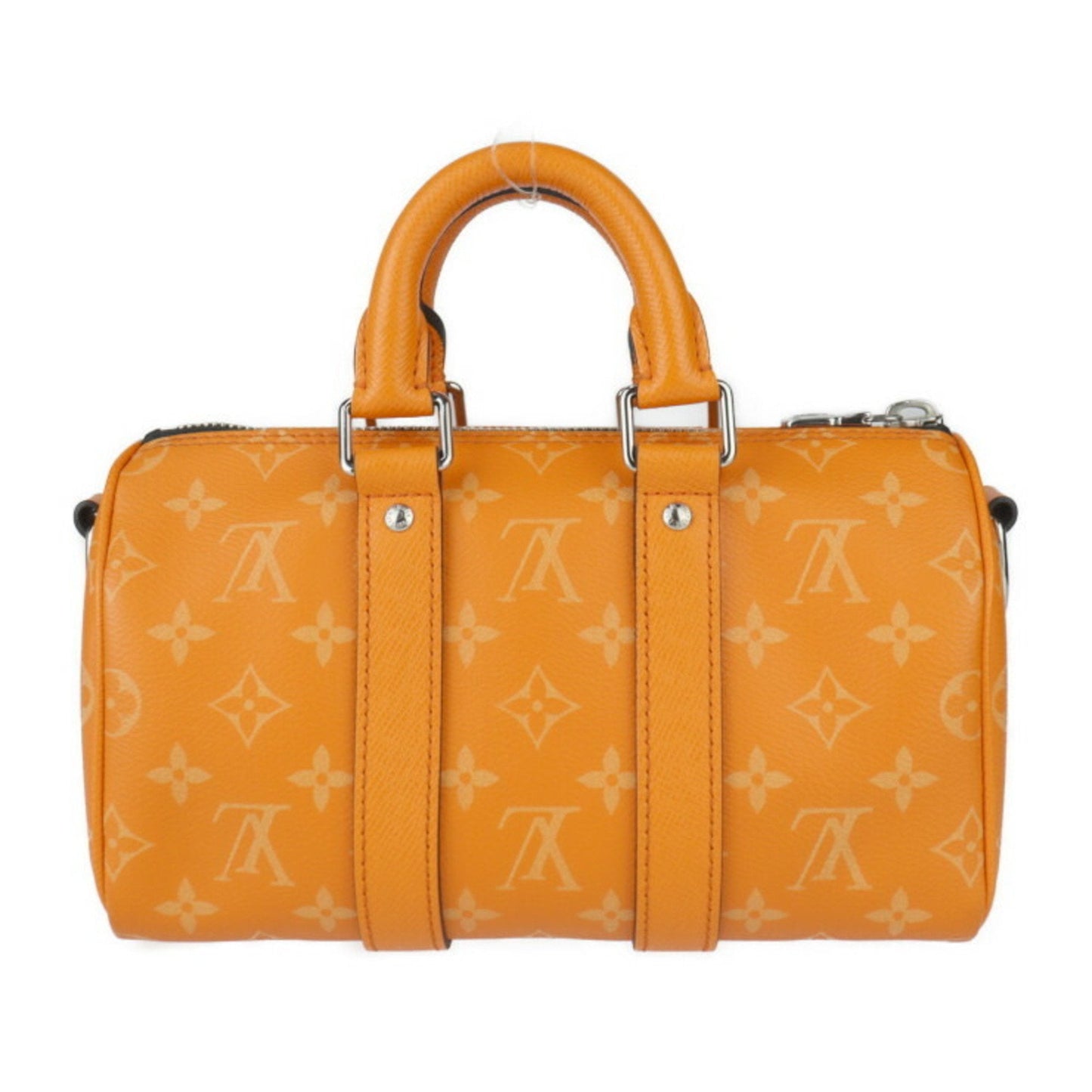 Louis Vuitton Orange Pvc Coated Canvas Leather Handbag Shoulder Bag Tote Bag