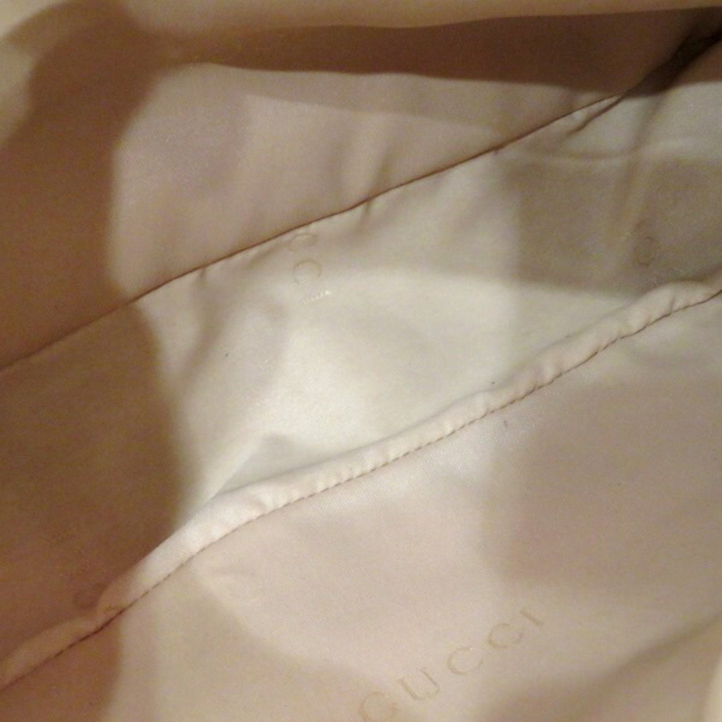 Gucci Bamboo Beige Leather Handbag