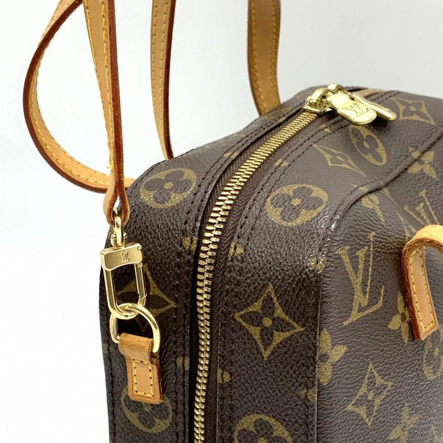 Louis Vuitton Brown Monogram Canvas Shoulder Bag