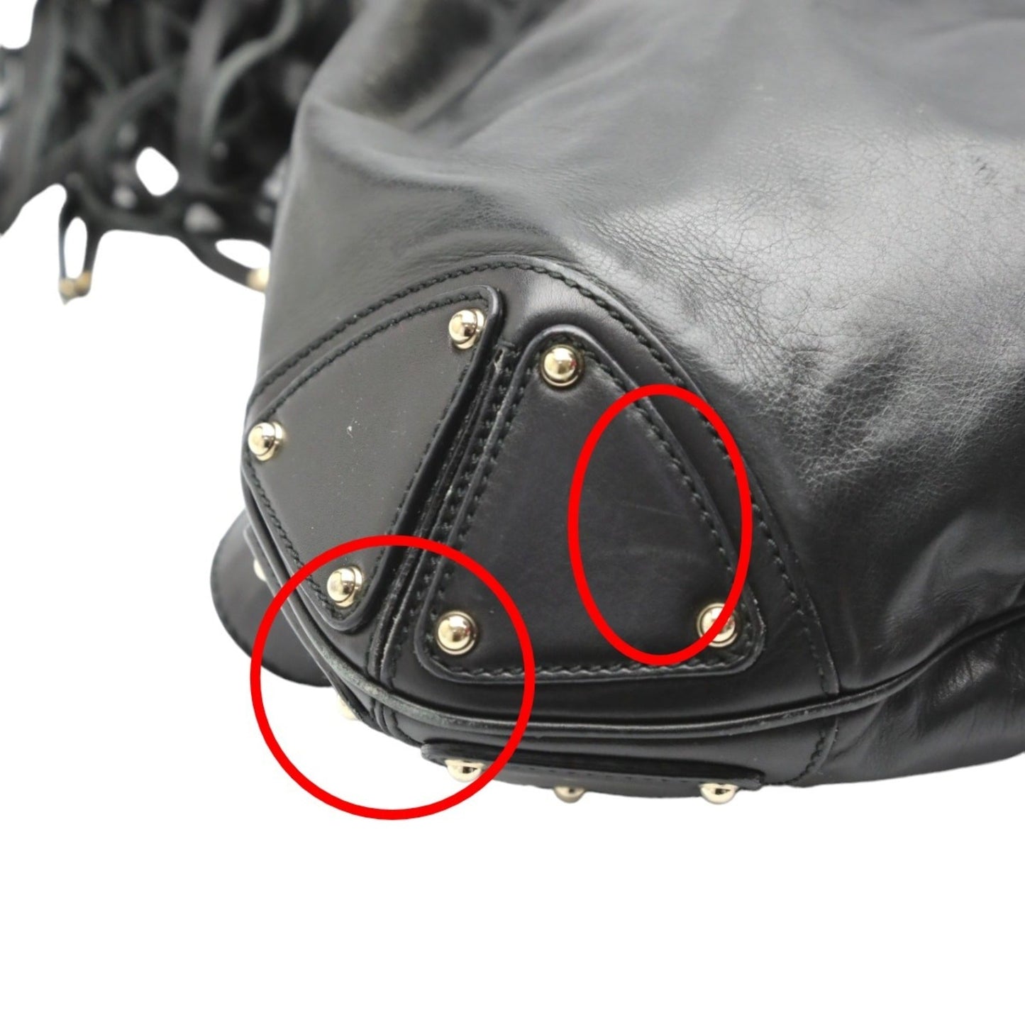 Gucci Black Leather Tote Bag