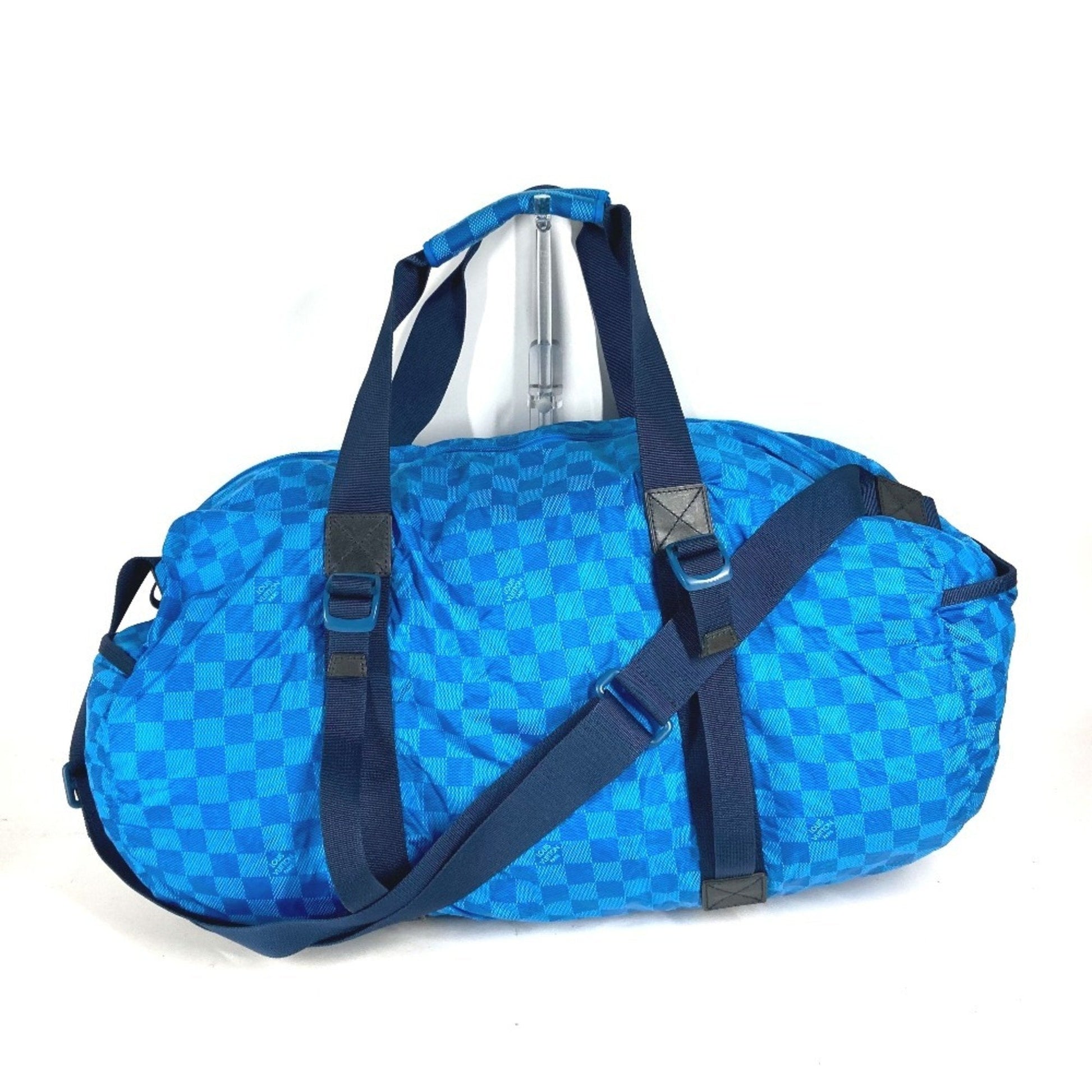 Louis Vuitton Blue Nylon Boston Bag Shoulder Bag ()