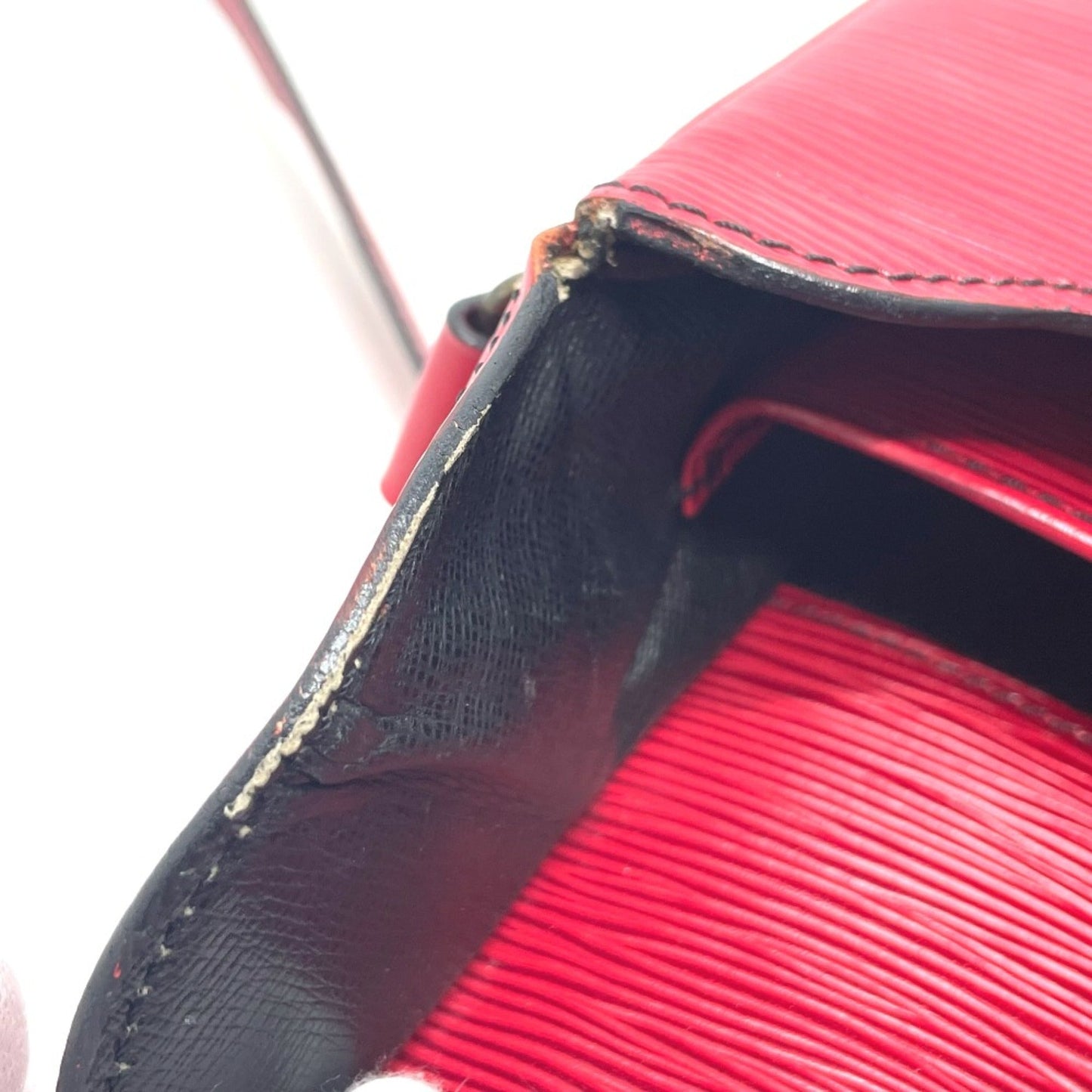 Louis Vuitton Red Leather Shoulder Bag