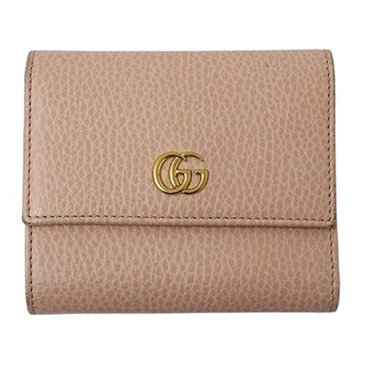 Gucci Pink Leather Wallet (Tri-Fold) ()