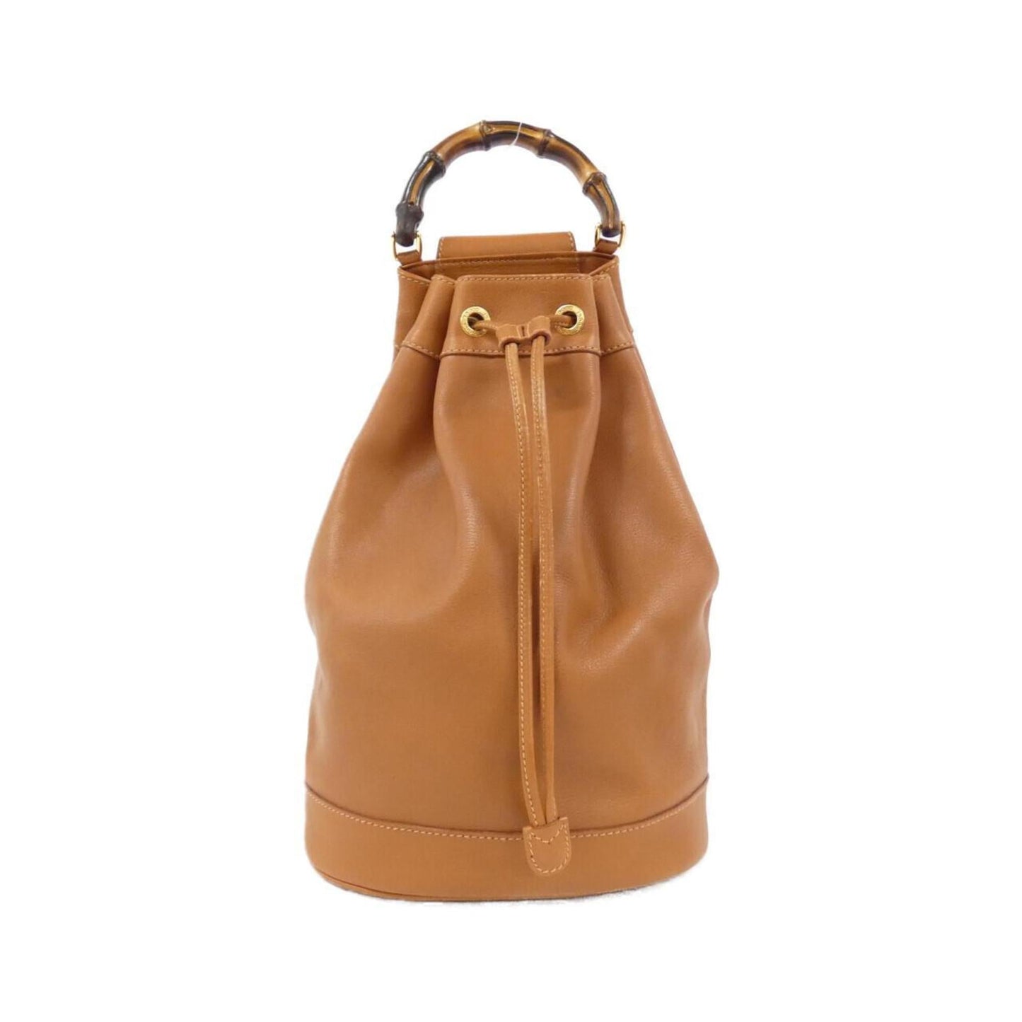 Gucci Brown Leather Pouch Shoulder Bag ()