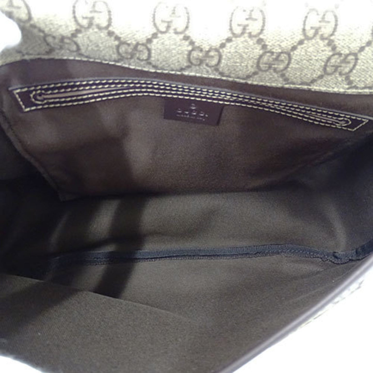 Gucci Brown Pvc Messenger Bag Shoulder Bag