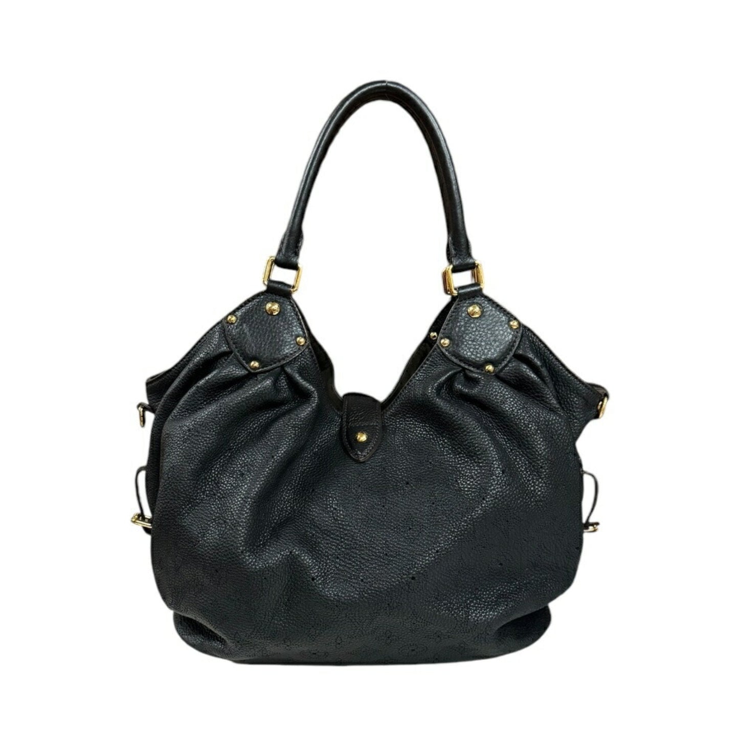 Louis Vuitton Black Mahina Leather Shoulder Bag