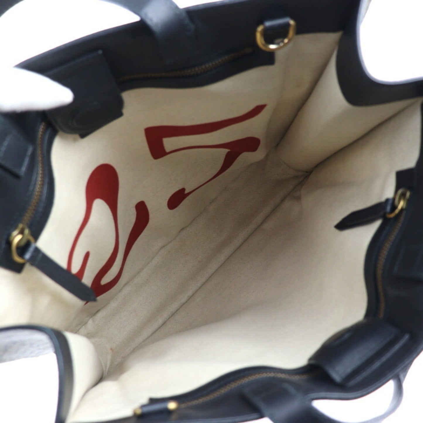 Gucci Beige Black Brown Gg Supreme Leather Shoulder Bag Tote Bag