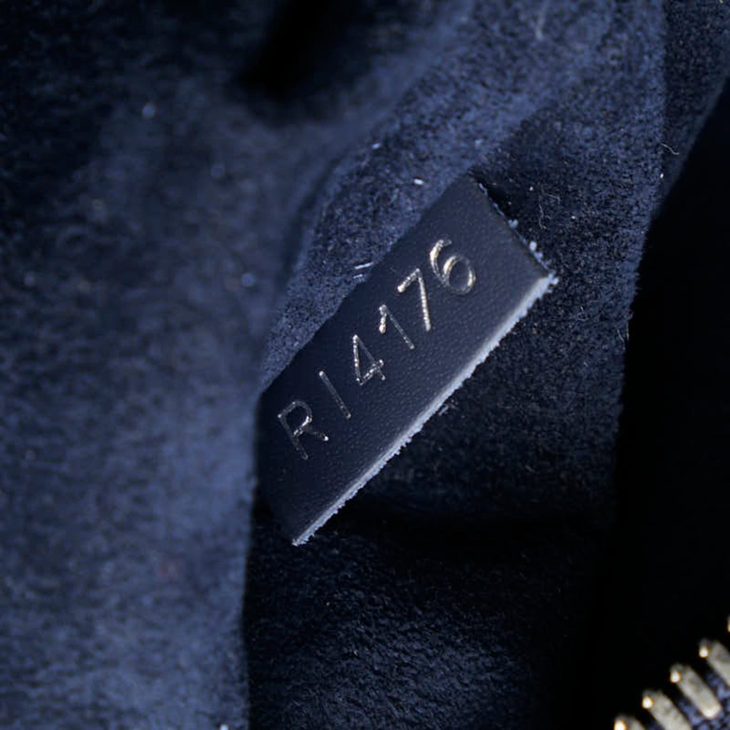 Louis Vuitton Navy Navy Blue Leather Shoulder Bag