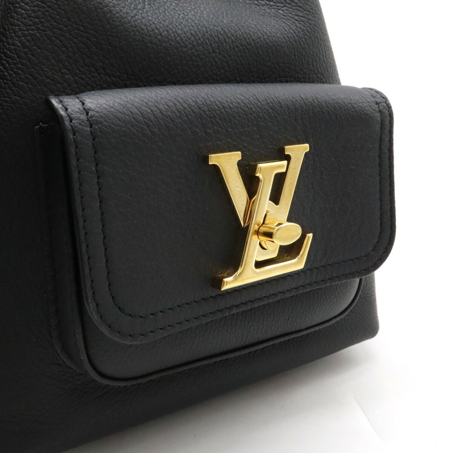 Louis Vuitton Noir Leather Shoulder Bag