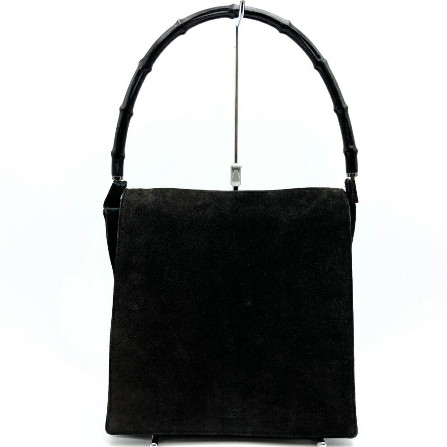 Gucci Black Suede Handbag Shoulder Bag ()