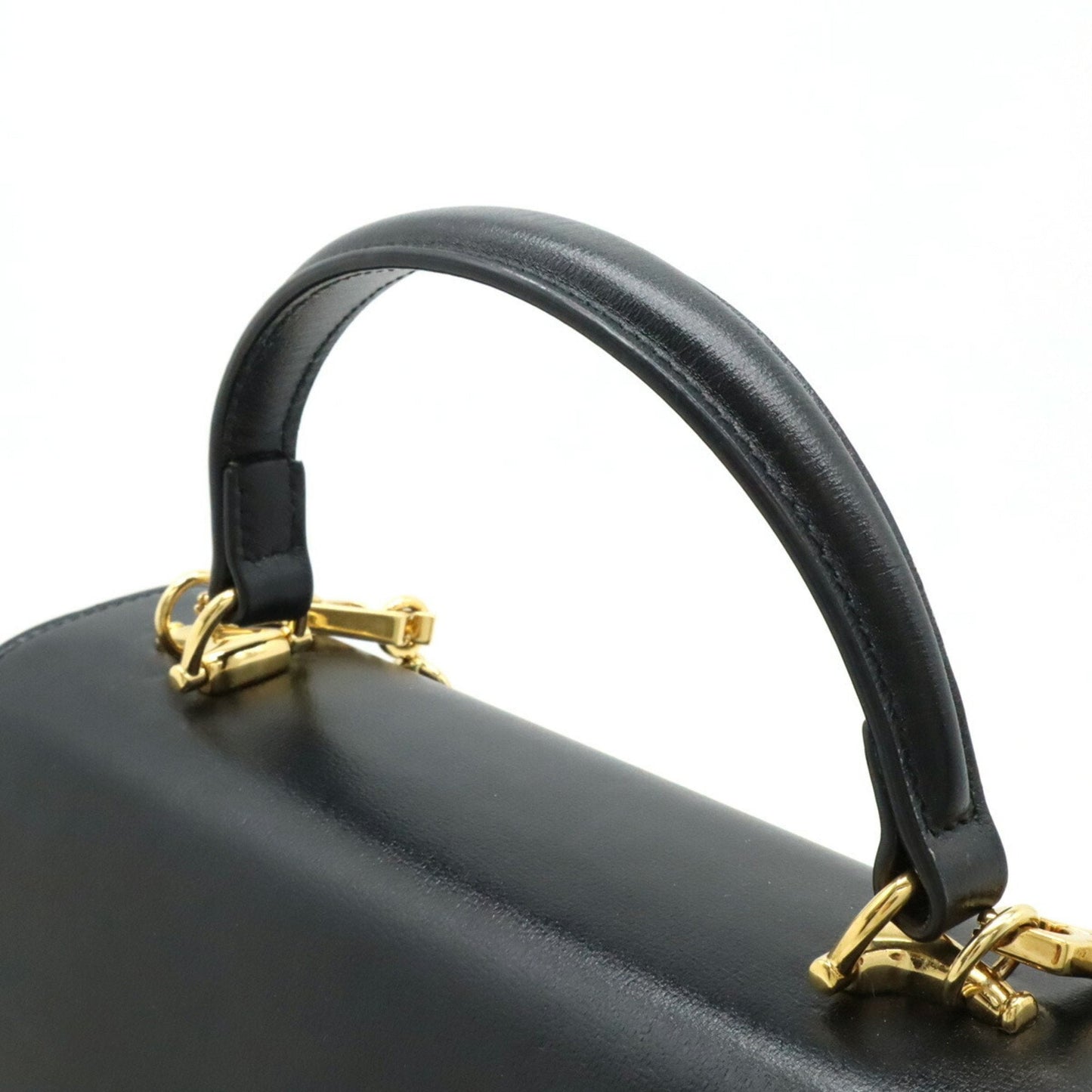 Gucci Black Leather Handbag Shoulder Bag