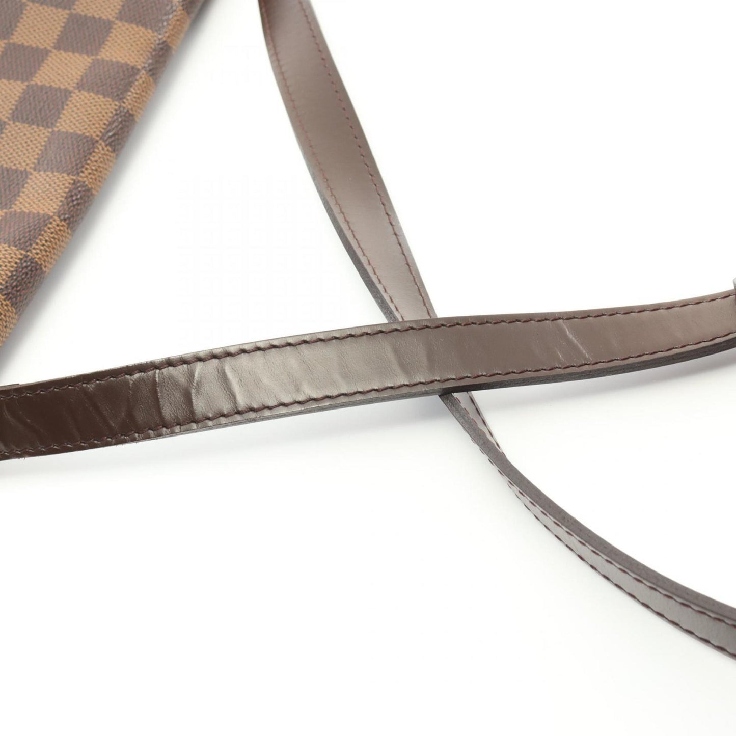 Louis Vuitton Brown Damier Canvas Coated Canvas Leather Shoulder Bag