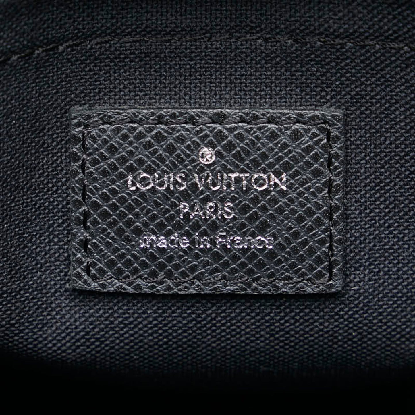 Louis Vuitton Taiga Ardoise Black Leather Shoulder Bag