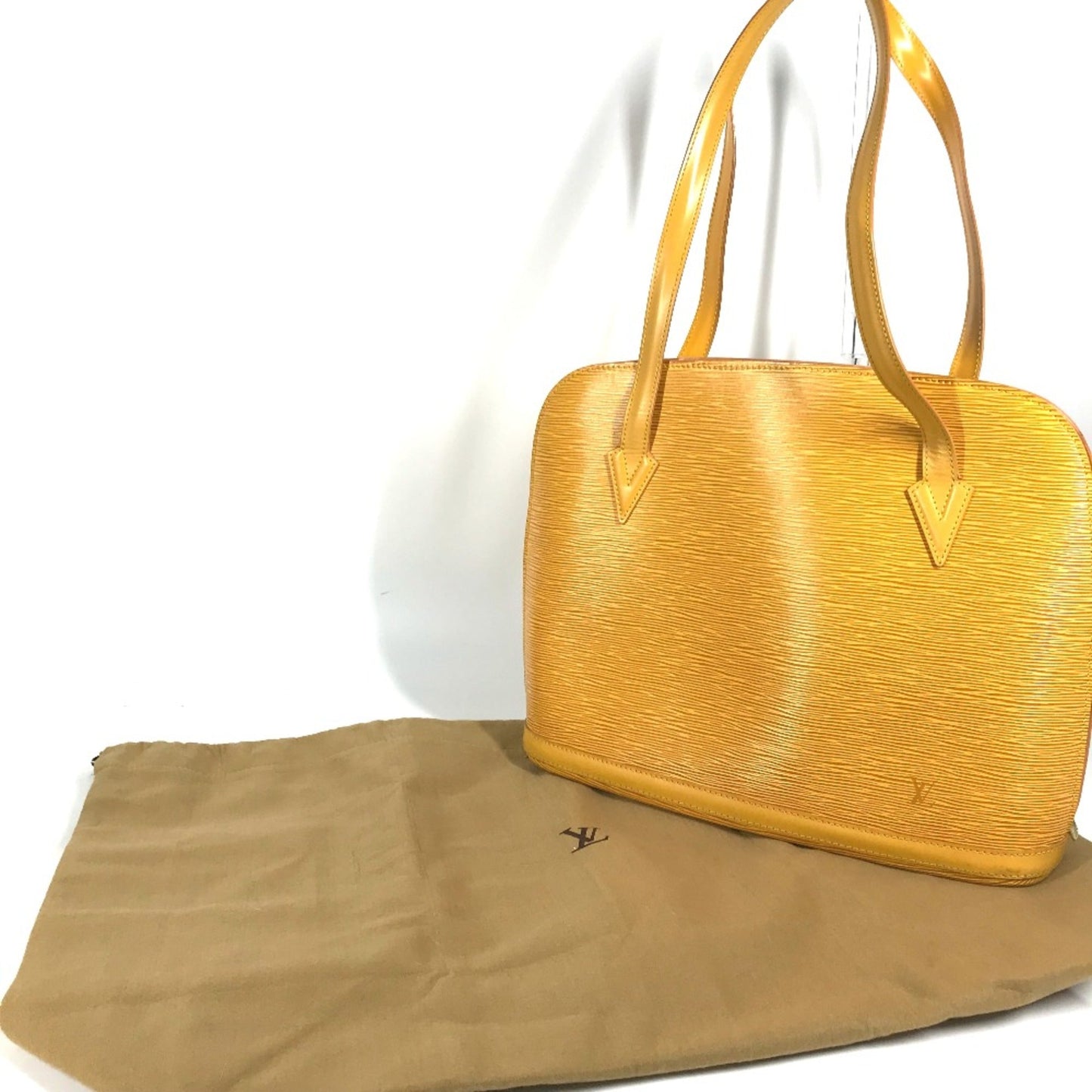 Louis Vuitton Yellow Leather Shoulder Bag