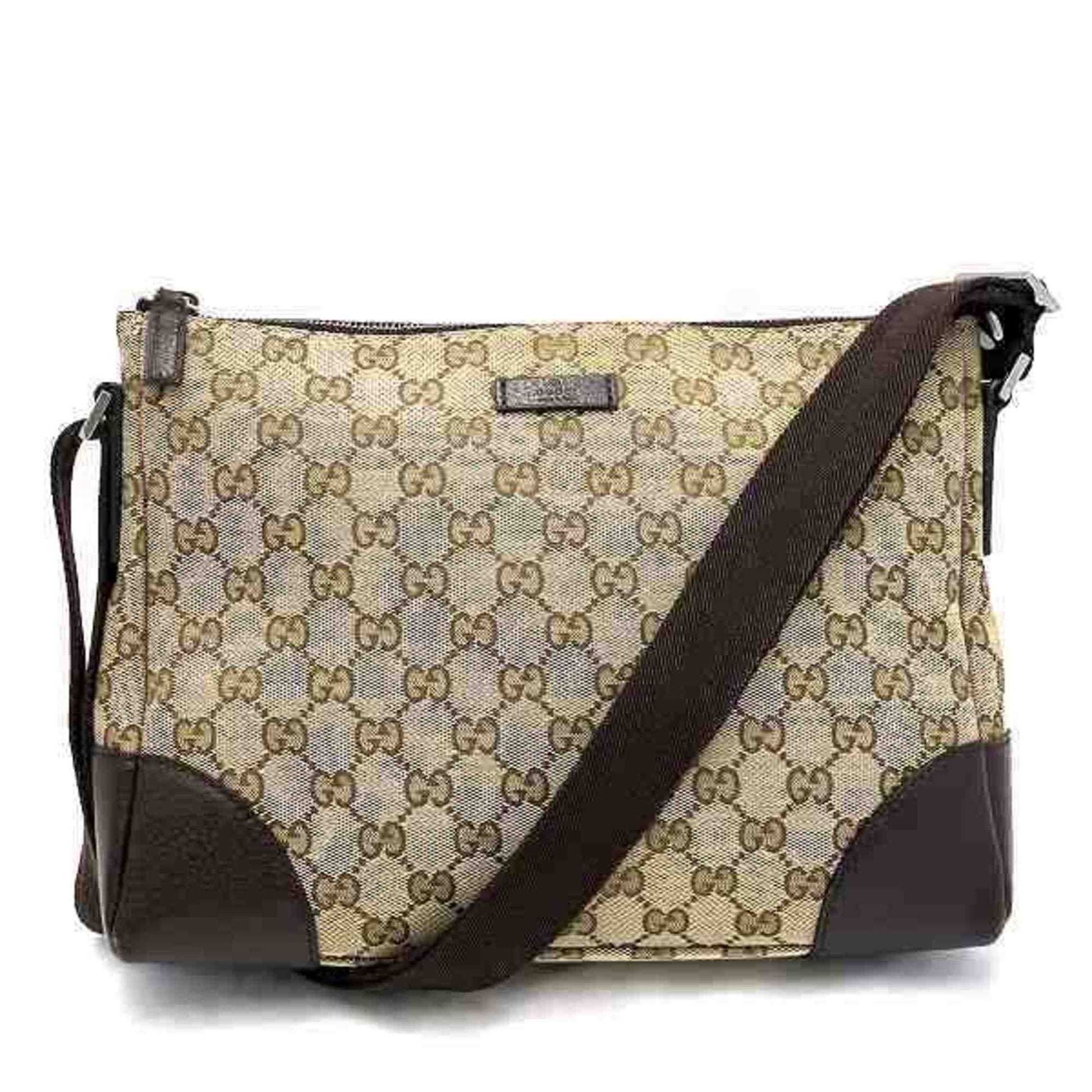 Gucci Brown Pvc Shoulder Bag ()