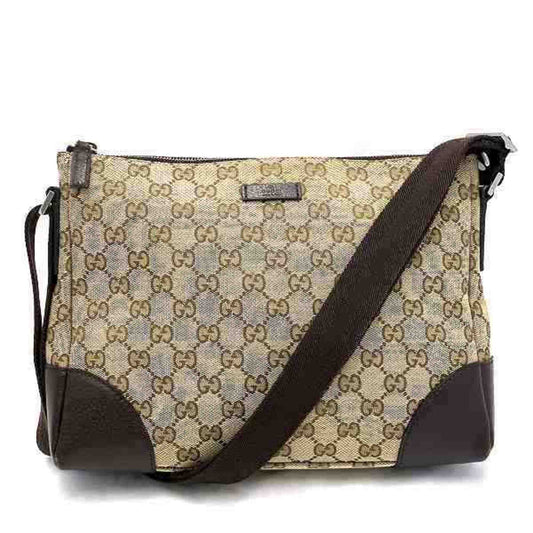Gucci Brown Pvc Shoulder Bag ()