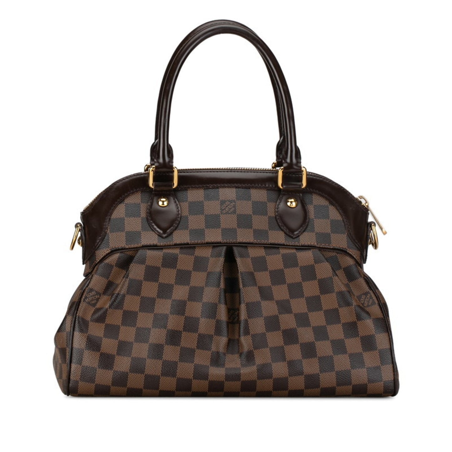 Louis Vuitton Brown Pvc Leather Handbag Shoulder Bag