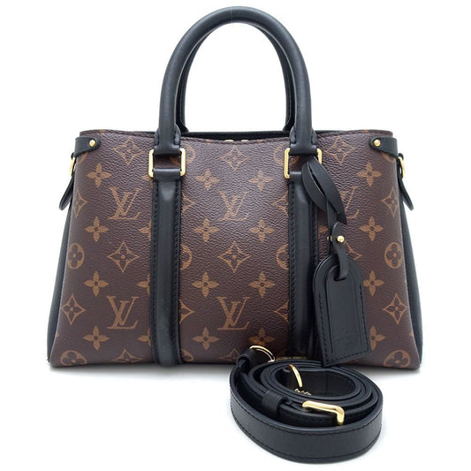 Louis Vuitton Brown Noir Canvas Handbag Shoulder Bag ()