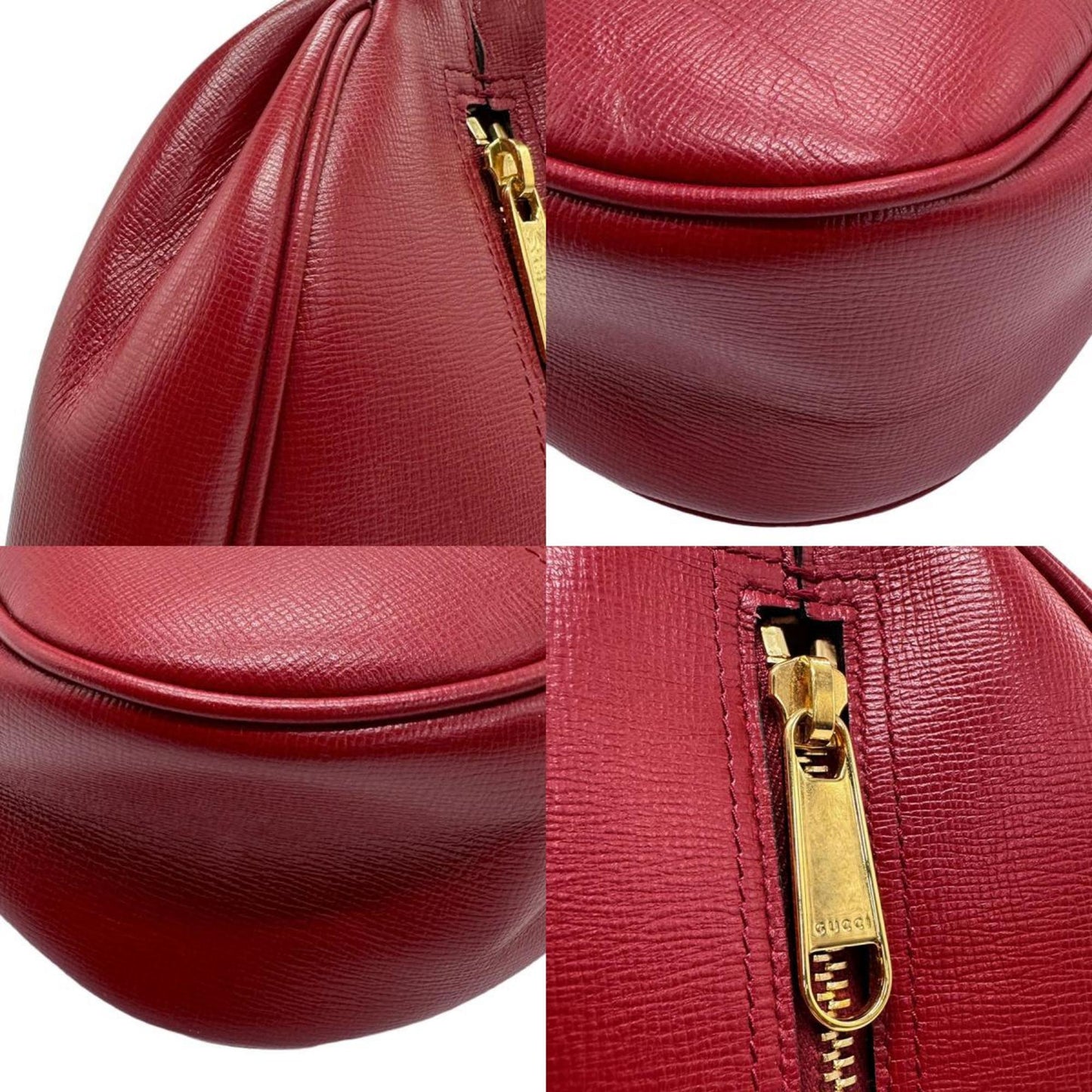 Gucci Red Color Leather Clutch Bag