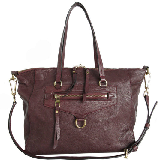 Louis Vuitton Burgundy Monogram Empreinte Handbag Shoulder Bag ()