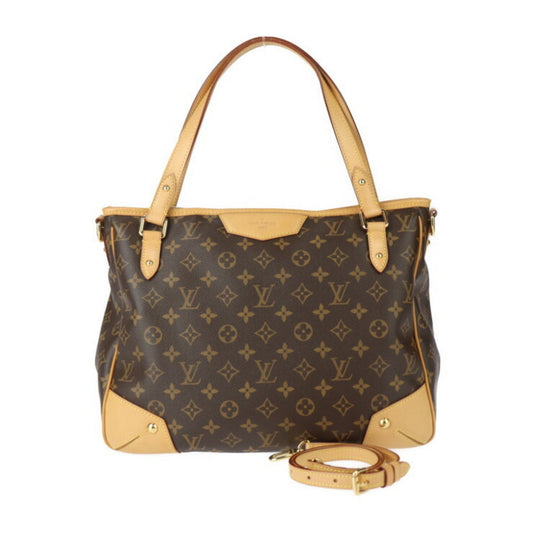 Louis Vuitton Brown Pvc Leather Handbag Shoulder Bag Tote Bag ()