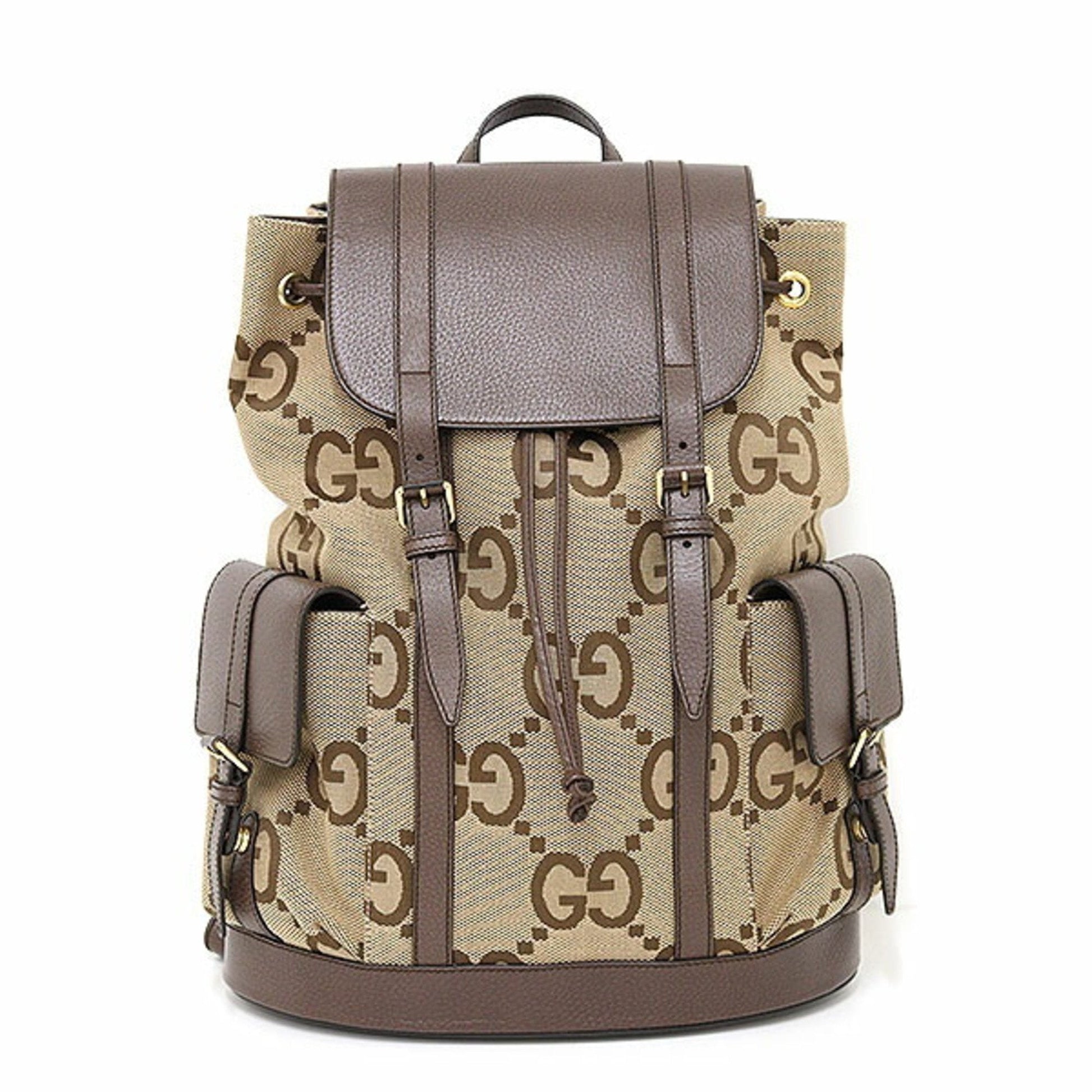 Gucci Gg Canvas Camel Gg Canvas Backpack ()