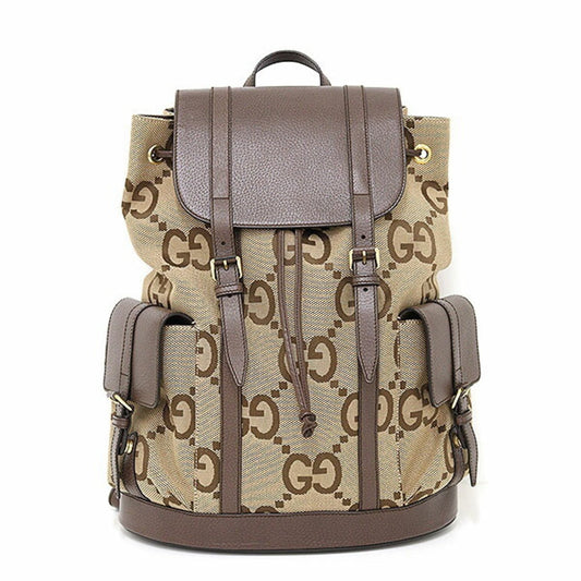Gucci Gg Canvas Camel Gg Canvas Backpack ()