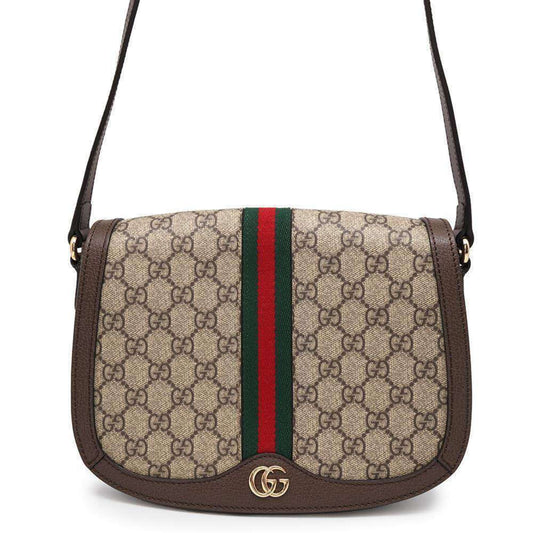 Gucci Beige Brown Pvc Leather Shoulder Bag ()