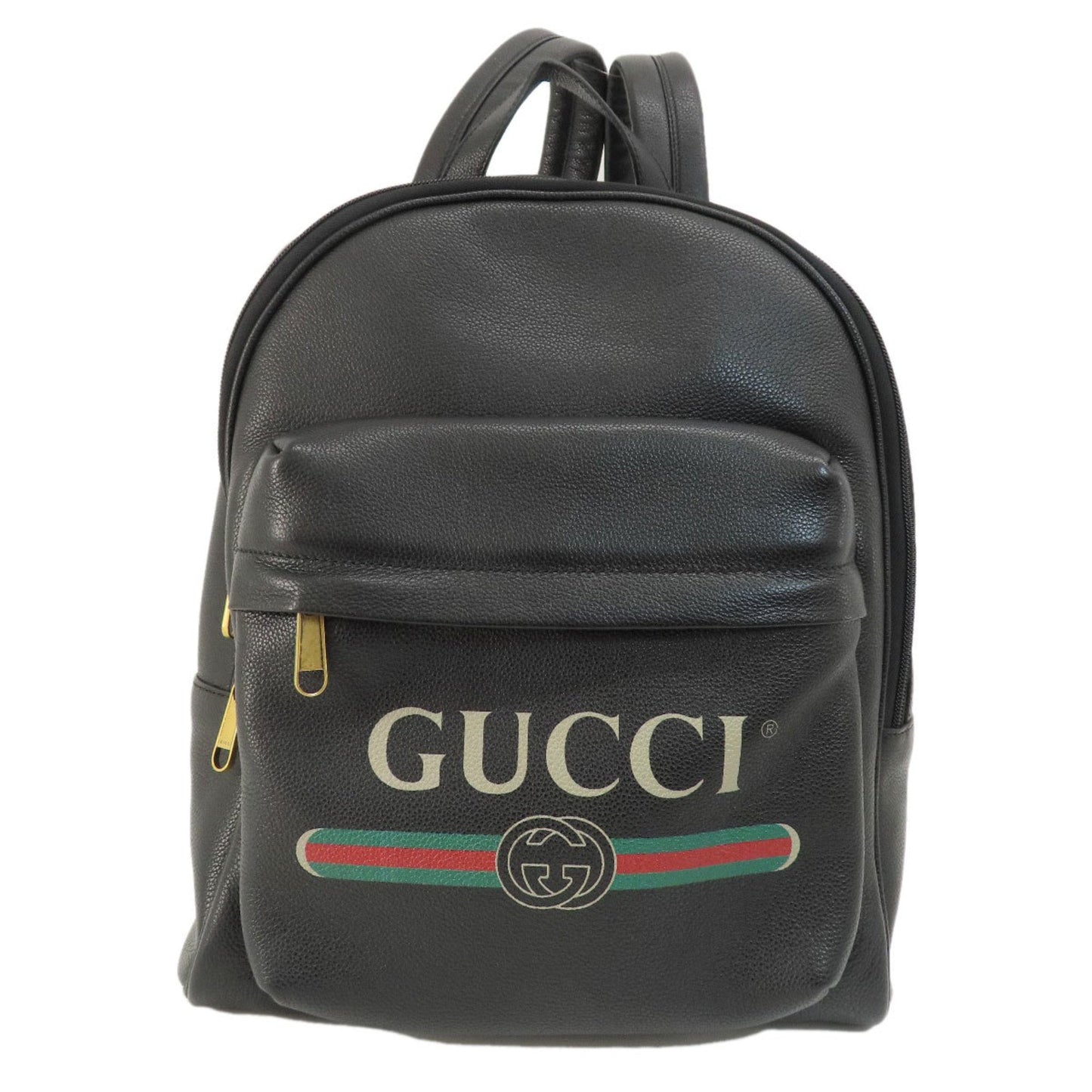 Gucci Black Leather Backpack ()