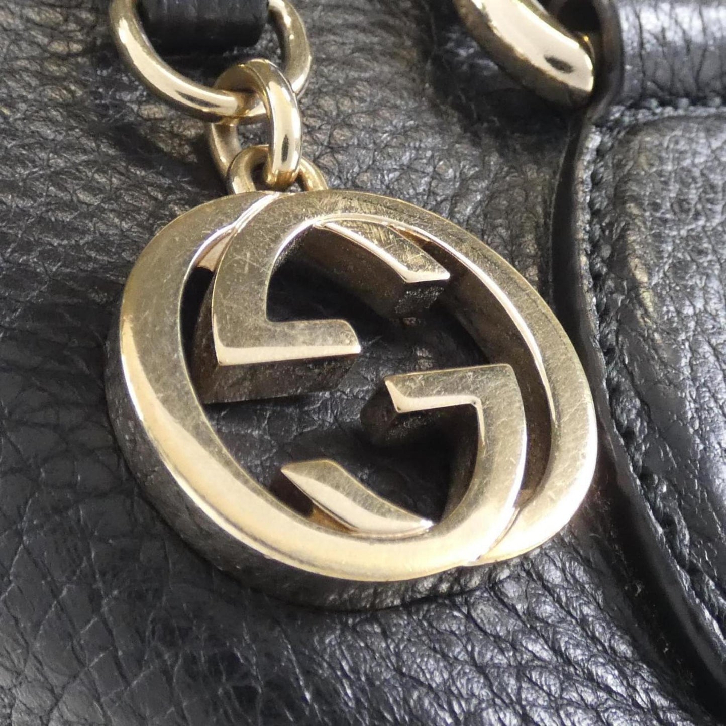 Gucci Black Leather Shoulder Bag