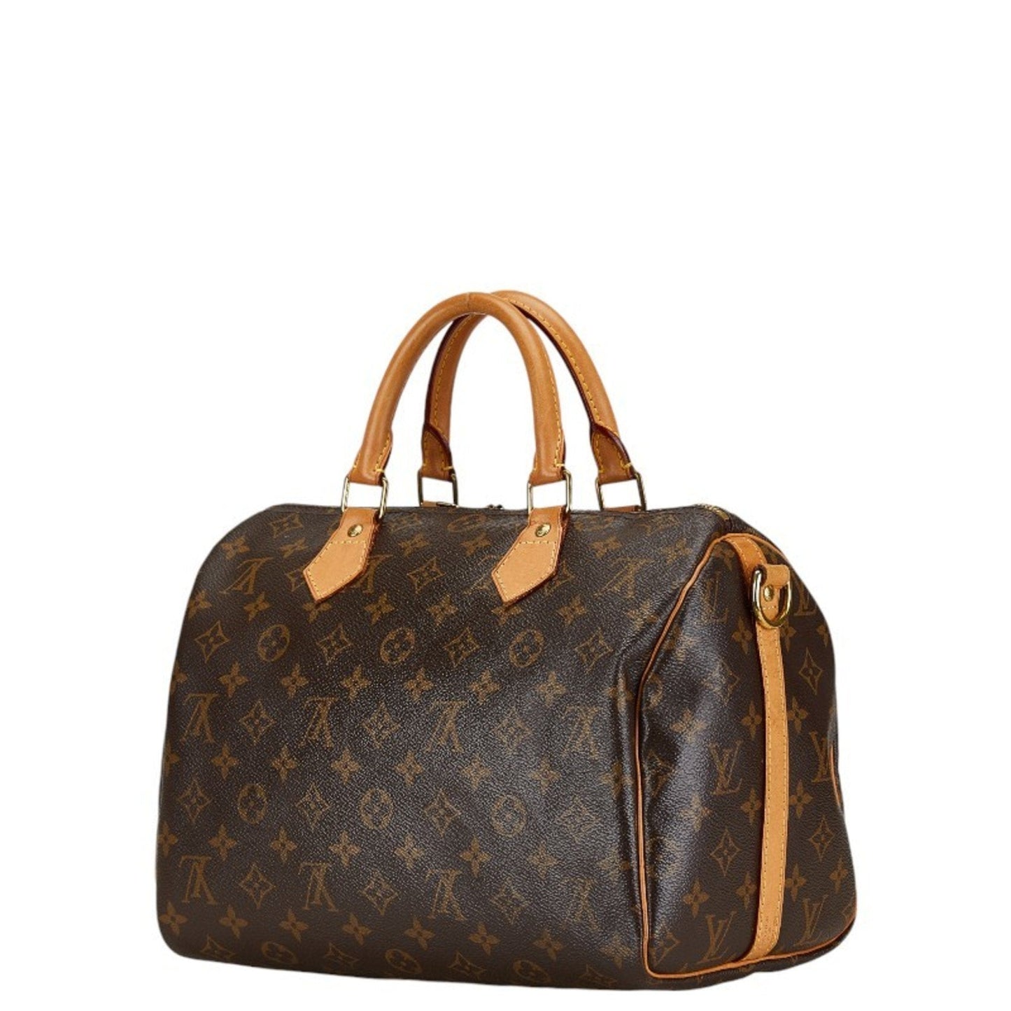 Louis Vuitton Brown Pvc Leather Handbag Shoulder Bag
