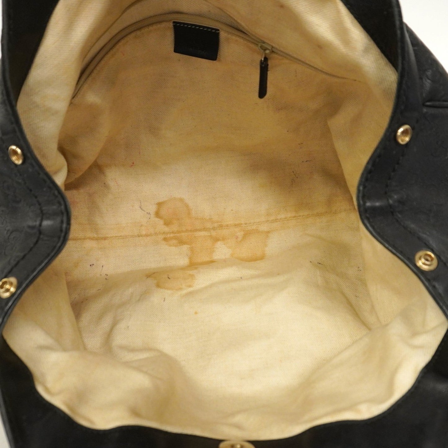 Gucci Black Leather Tote Bag