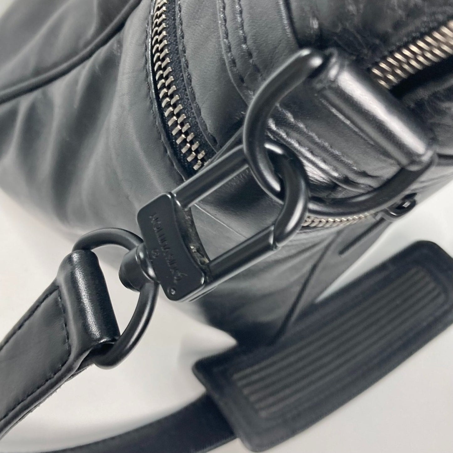 Louis Vuitton Black Leather Shoulder Bag