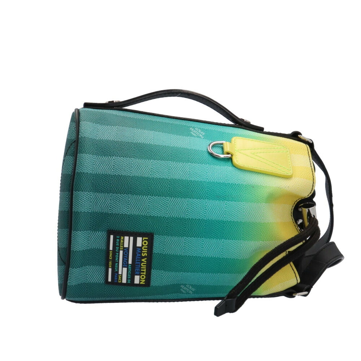 Louis Vuitton Green Yellow Pvc Shoulder Bag