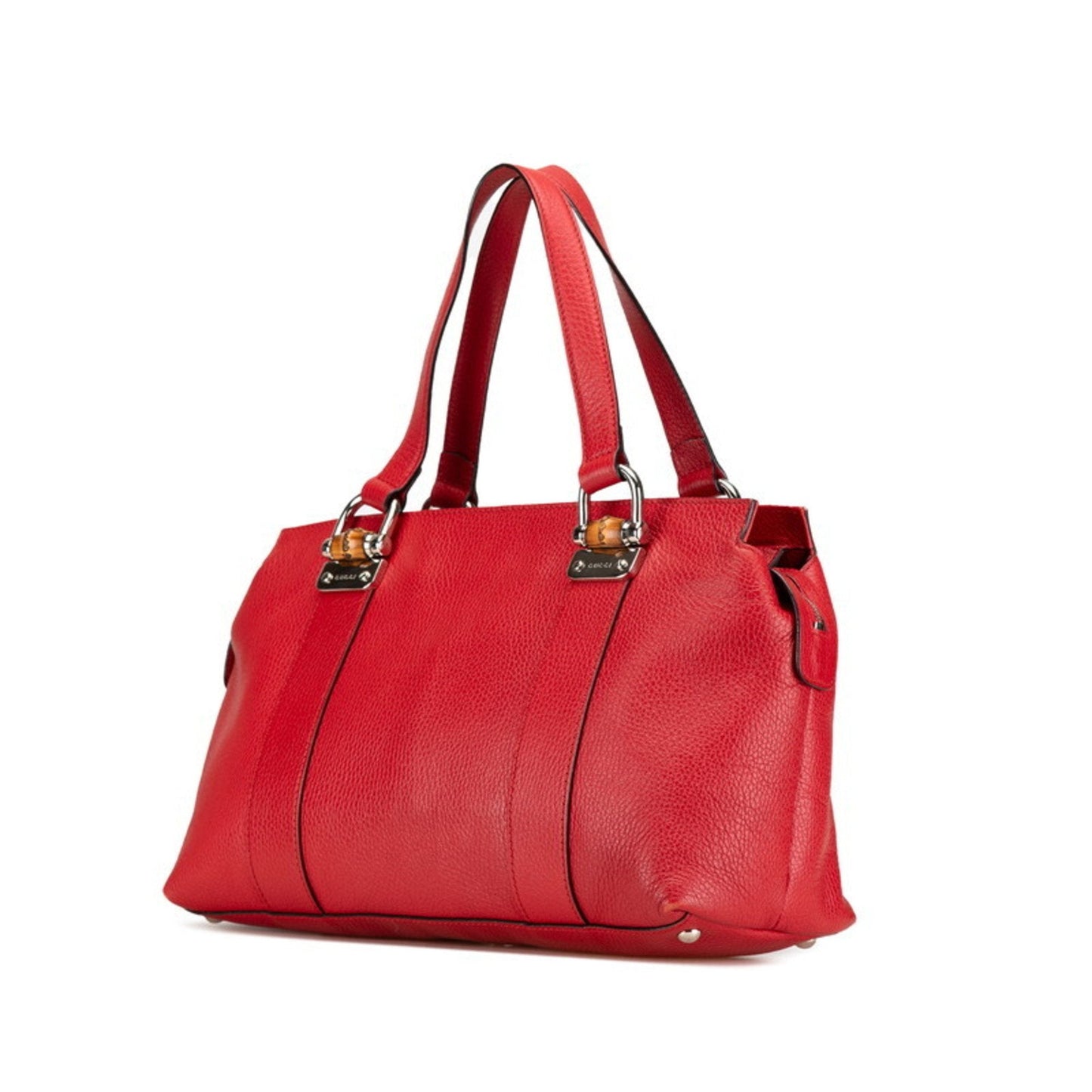 Gucci Red Color Leather Handbag Shoulder Bag