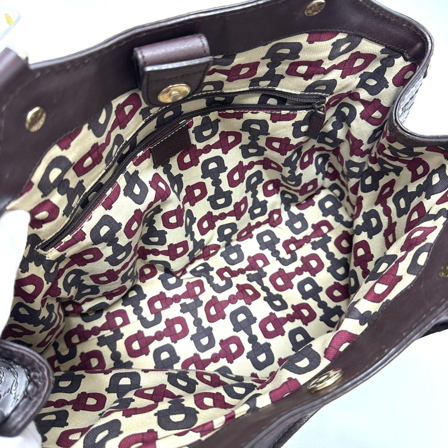 Gucci Brown Leather Tote Bag