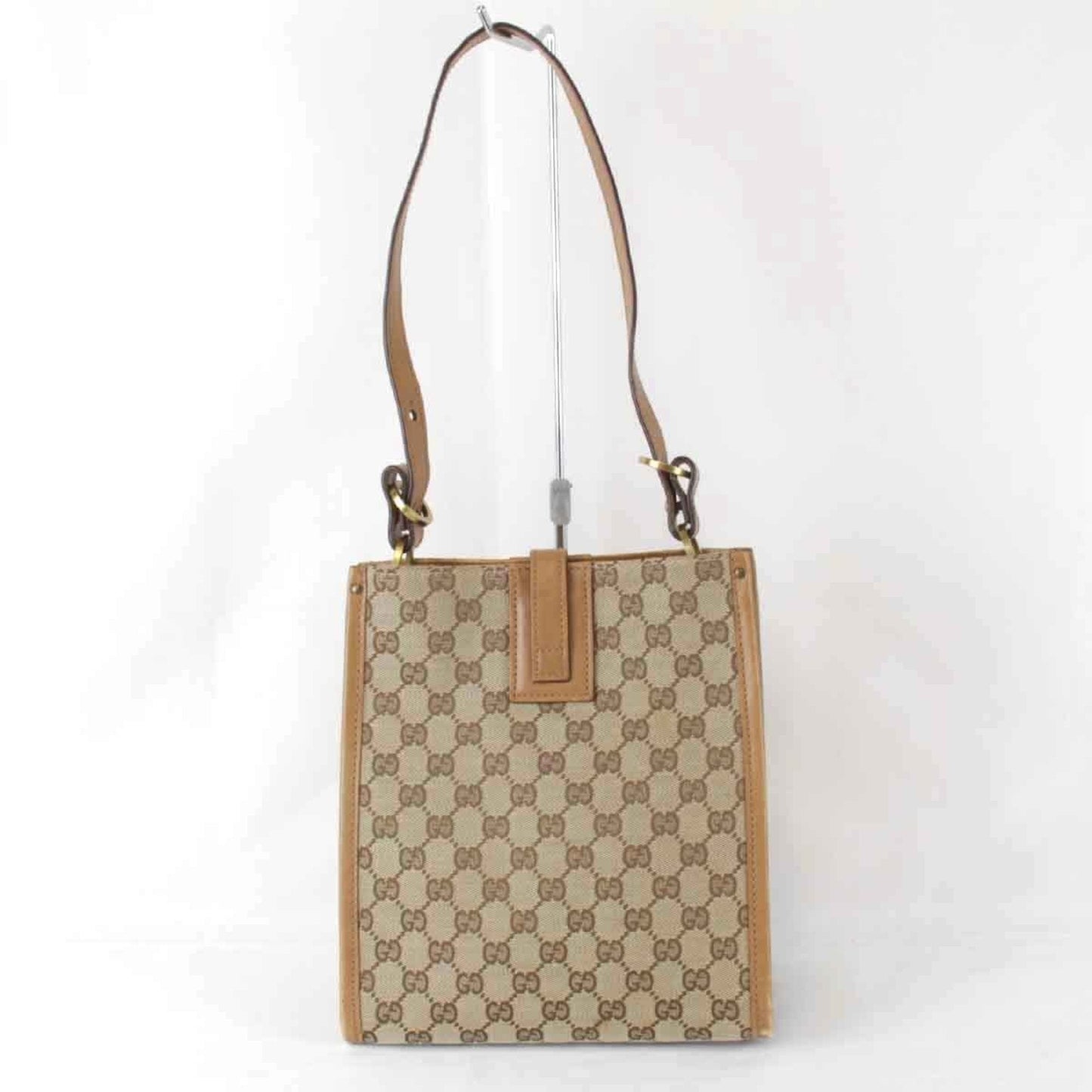 Gucci Beige Gg Canvas Shoulder Bag