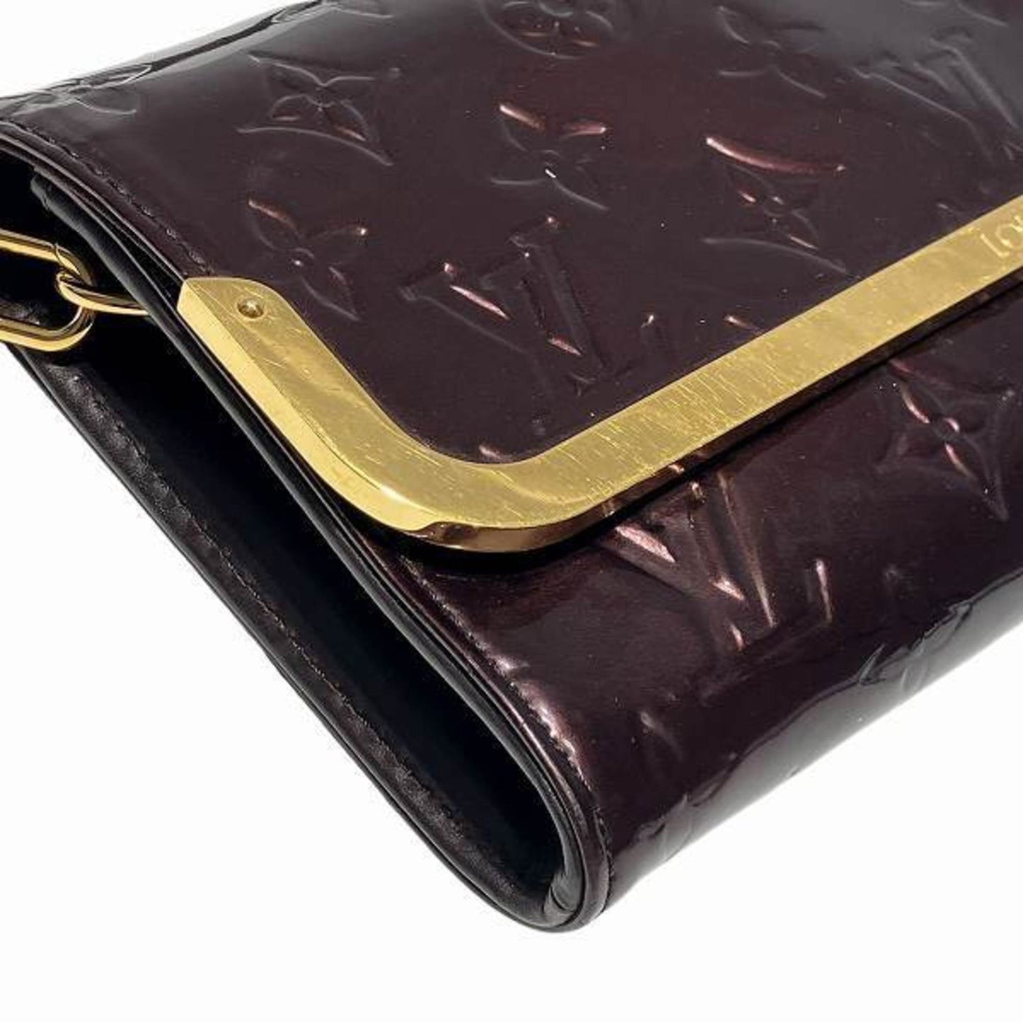 Louis Vuitton Red Color Patent Leather Shoulder Bag