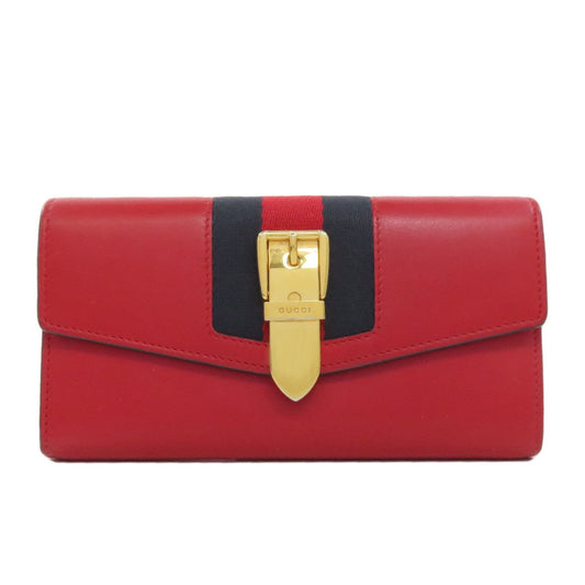 Gucci Red Color Leather Coin Purse/Coin Case ()