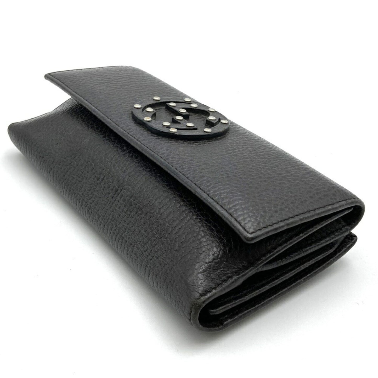 Gucci Brown Leather Long Wallet (Bi-Fold)